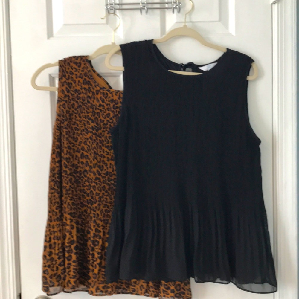 Time and Tru women’s pleated blouses set of two